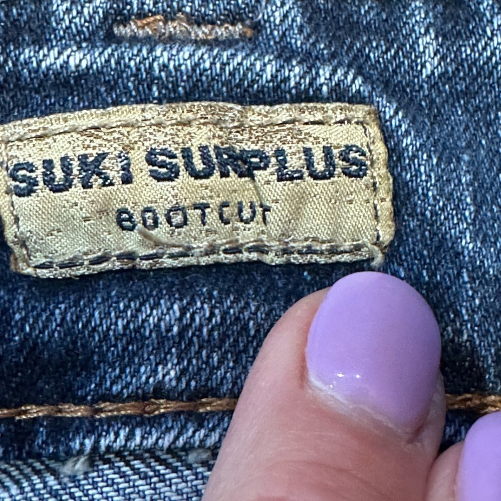 Silver Y2K Suki Surplus bootcut women’s jeans sz 30/32 - Picture 7 of 13